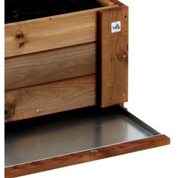 Vaschetta in metallo per giardiniera di dimensioni 75,5x58,8x2 cm