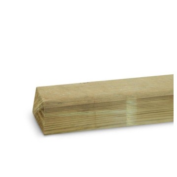 Confezione 2 pali pino impregnato 9x9x120 cm, punta diamante, certifi