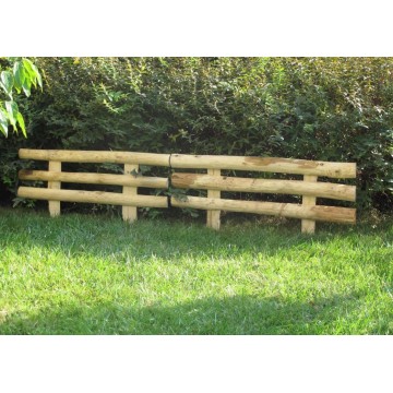 Confezione 2 pz recinzione circe in legno di castagno 100xh30/50 cm