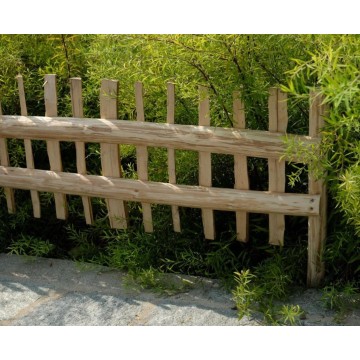 Confezione 2 pz mini recinzione in nocciolo 115x30/50h cm: soluzione