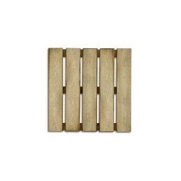 Confezione 4 Mattonelle Zigrinate 50x50, 7 Listelli Spessore 28mm - S