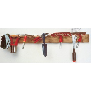 Appendi attrezzi grande in ferro verniciato nero, lunghezza 130 cm