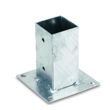 Confezione 2 sostegni palo 9x9cm per pavimento: stabilità garantita