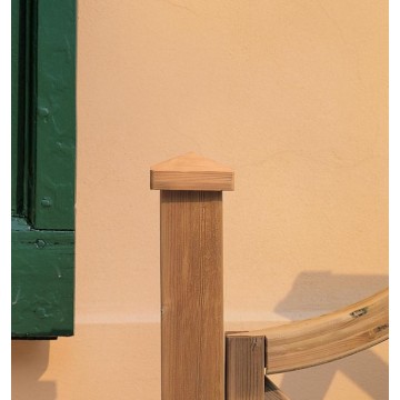 Confezione 2 pz copri palo diamante 9x9x4cm per palo 7x7 - Alta quali