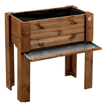 Giardiniera rialzata in castagno FSC: dimensioni 81x44xh80 cm