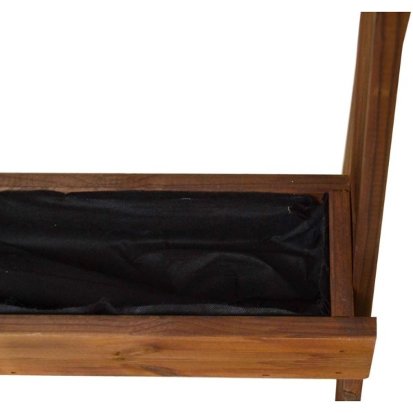 Ortolegno Balcony Diritto 5 Vasche 71x16,5xh164 cm - Color Castagno: