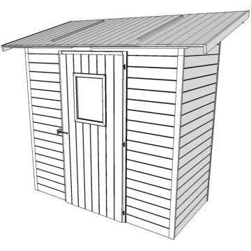 Casetta preassemblata in perlina d'abete naturale: vaniglia, 207x102c