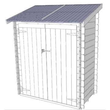 Casetta BH16 Ambrogio addossata 155x85 cm, resistente e certificata P