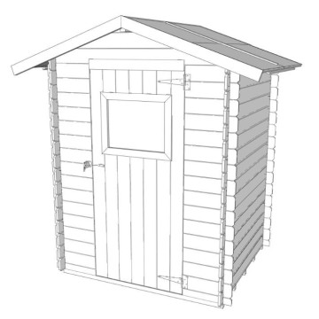 Casetta in legno Flavia BH16: 146x130 cm, certificazione PEFC