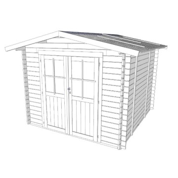 Casetta BH25 Opera 254x276 in legno certificato PEFC