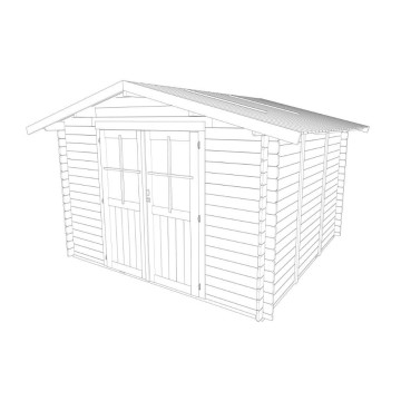 Casetta BH25 Opera in legno certificato PEFC, dimensioni 300x250 - PD