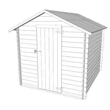 Casetta in legno certificata PEFCTM bh16 Formia, dimensioni 178x218 c