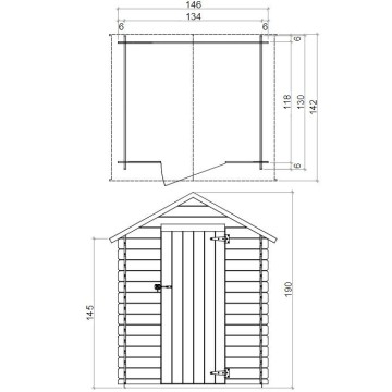 Casetta BH16 Marcella 146x130 mm PSC PEFC: elegante soluzione per il