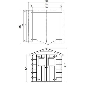 Casetta BH19 Roby 198x198 cm PDF PEFC: affidabile e sostenibile