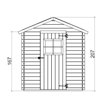 Casetta Gaeta: Elegante abitazione in perlina d'abete naturale, misur