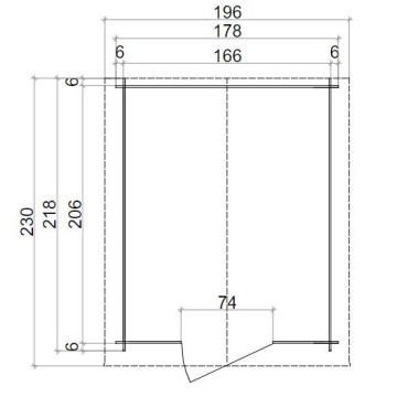 Casetta Gaeta: Elegante abitazione in perlina d'abete naturale, misur