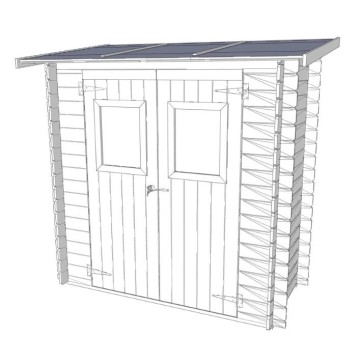 Casetta Hobby monofalda in abete naturale 198x98cm: pareti preassembl