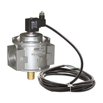 Elettrovalvola gas normalmente chiusa atex a riarmo manuale 500 mbar ev rm nc adpe/eex 2" pmax 500mbar 230v m16/rm nc eex cm07e 