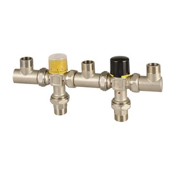 Kit collegamento solare/caldaia con integrazione termica kit termostatito colleg.solare/caldaia dn20-3/4"m x piccole utenze 35lt