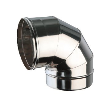 Curva a 90° mf inox curva 90 gradi inox d. 300