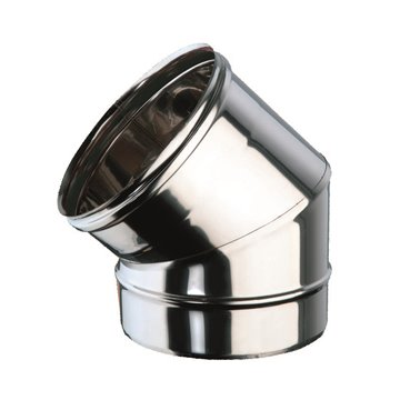 Curva a 45° mf inox curva 45 gradi inox d. 250