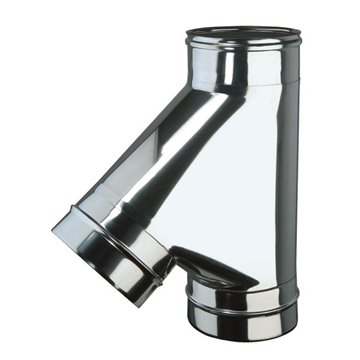 Raccordo a "t" 135° mmf inox raccordo a t 135 gradi d. 80