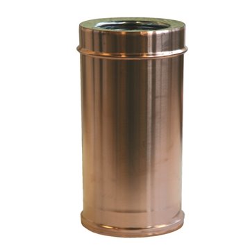 Elemento lineare mf - inox/rame l 250 mm tubo inox-rame dp 250 d 250