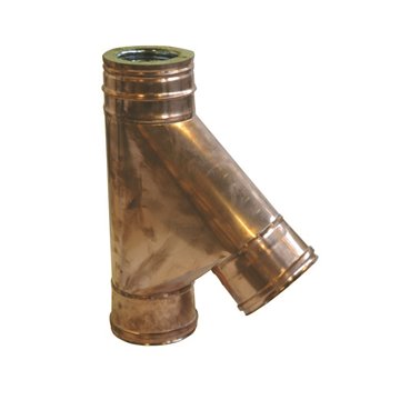 Raccordo a "t" 135° mf inox/rame tee inox-rame 135g dp d 250