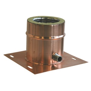 Tappo scarico condensa piastr.base inox-rame d300/350