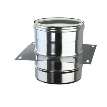 Piastra intermedia supporto murale 80/100 dp inox pp