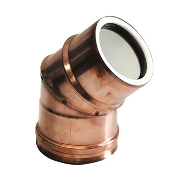 Curva a 45° mf  curva 45° mf d80/100 pps/copperplus