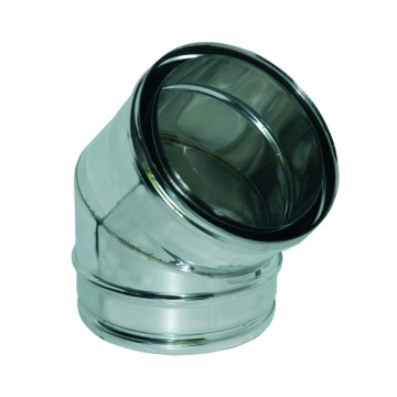 Curva a 45° mf curva inox dp aria 45g d100