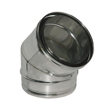 Curva a 45° mf curva inox dp aria 45g d200