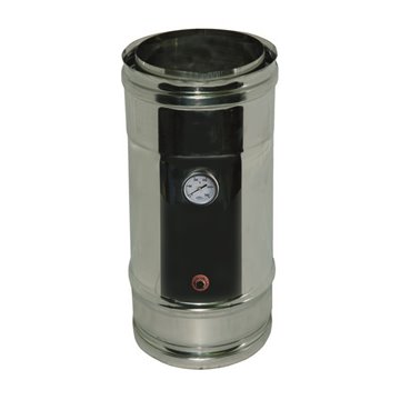 Elemento di controllo mf - aria/inox/inox di fumi / temperatura - l 244 tubo contr.fumi 500 d100/120