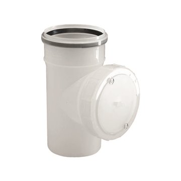 Tronchetto con ispezione mf - pph tronchetto ispezione verticale pp d. 125