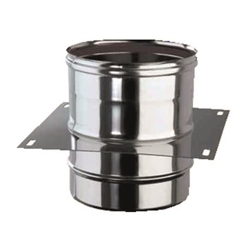 Piastra intermedia mf - inox l 244 mm supporto a piastra d 140