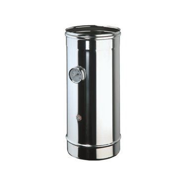 Elemento di controllo mf - inox di fumi/temperatura l 500 mm tubo controllo fumi d 160