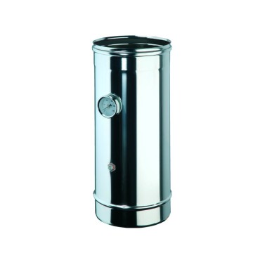 Elemento di controllo mf - inox di fumi/temperatura l 500 mm tubo controllo fumi d 250