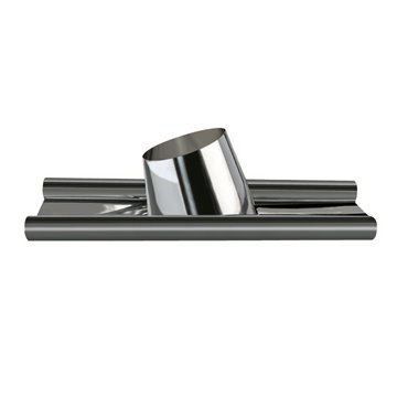 Faldale per tetti inclinati 5 ÷ 30° base in alluminio plasmabile d. 120