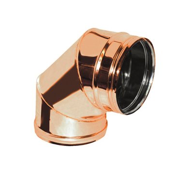 Curva a 90° MF Aria/Inox/Rame Ø 80-100 – Codice 108416