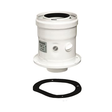 Kit coassiale - pps / metallo verniciato con ispezione coassiale condensazione radiant