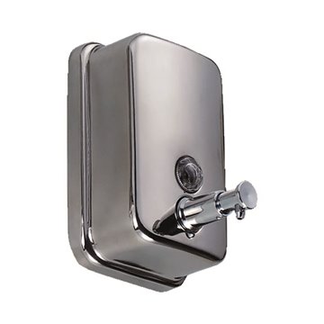 Dispenser manuale per sapone liquido dispenser man. inox per sapone liq.800ml ml - inox h 210 x l 125 x p 72 mm
