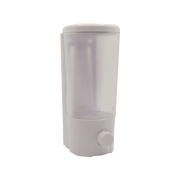 Dispenser manuale per sapone liquido dispenser manuale x sapone liq. 380ml bianco/grigio l h 180 x l 65 x p 80 mm