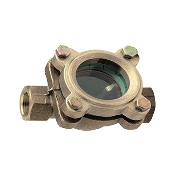 Indicatore di passaggio a cristallo semplice con alette fisse indicatore passaggio semplice cristallo con alette fisse 1/2"pn16