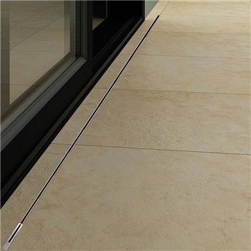 Sistema di scarico inox slot linea floor 2ds canaletta slot floor ceramica l2000 sp10 installazione filo pavimento
