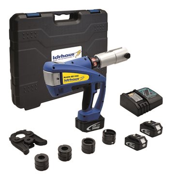 Pressatrice a batteria bz-1550 pressatrice bat. bz-1550 con inserti th 16-20-26-32 e ganascia porta inserti