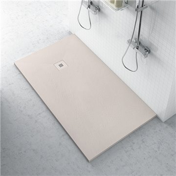 Piatto doccia zero mineral plane zero-piatto doccia 1000x2000 corda in mineral plane con griglia in tinta