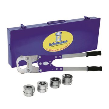 Pressatrice manuale a cricco con riduttore di sforzo pressatrice manuale diam. 16-20-26-32 profilo th con valigetta