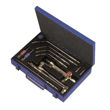 Completo saldatura e taglio ossigeno/acetilene senza riduttori "serie st" cassetta senza riduttori mj1