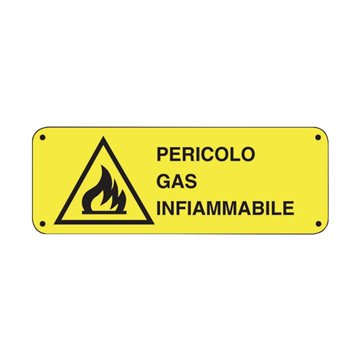Cartello di sicurezza “Pericolo Gas Infiammabile” 234/A – 330x125 mm